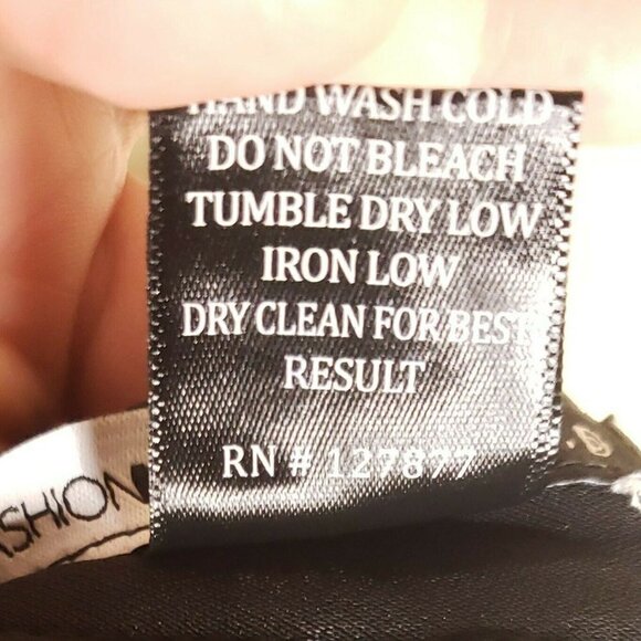 Fashion Nova For Cardi B Womens NWOT Black Super Wide Leg Pants Small - Picture 9 of 9